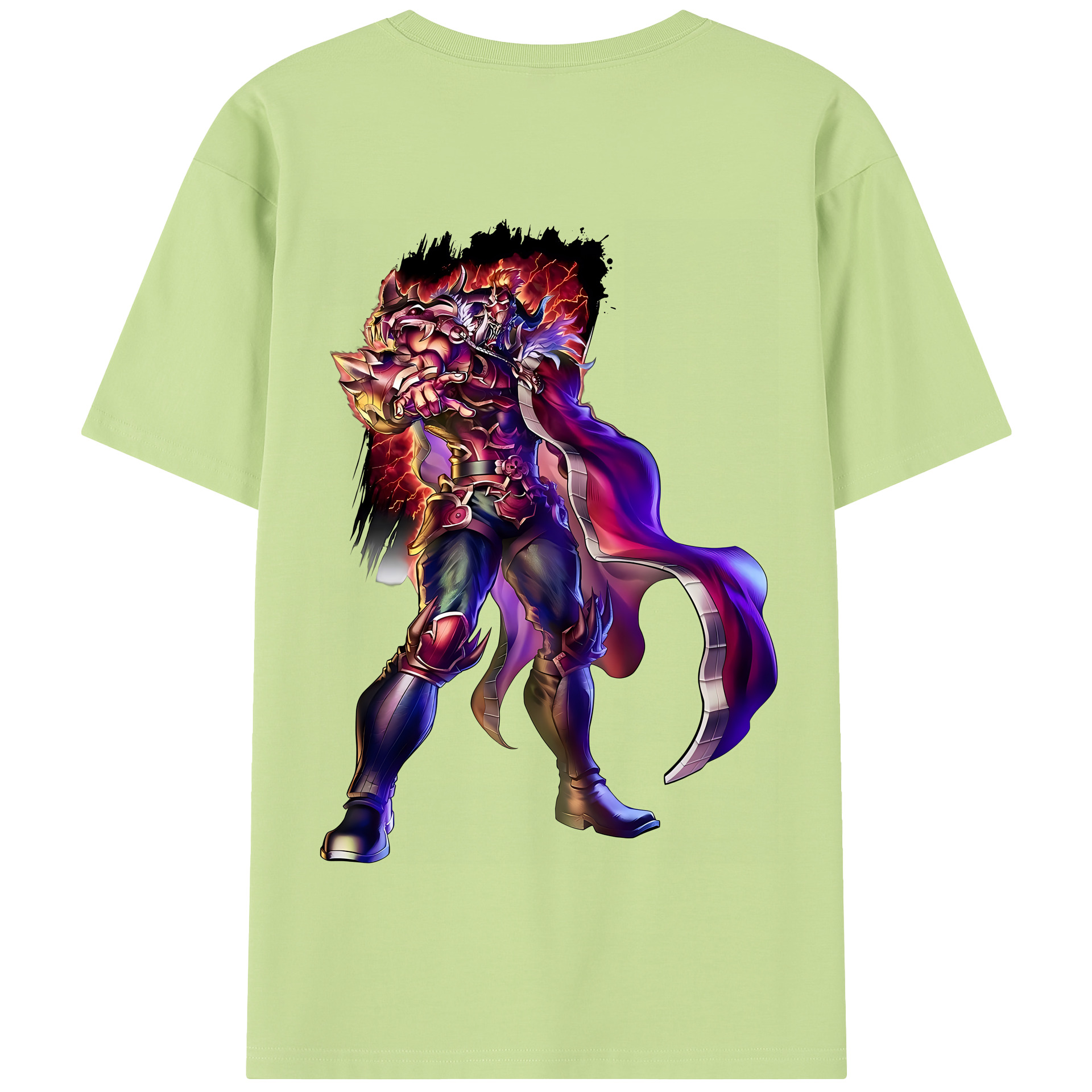 （画像用） 北斗の拳 Fist of the North Star 綿100％半袖Tシャツ（背面プリント）